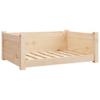 Vidaxl hondenmand 75,5x55,5x28 cm massief grenenhout