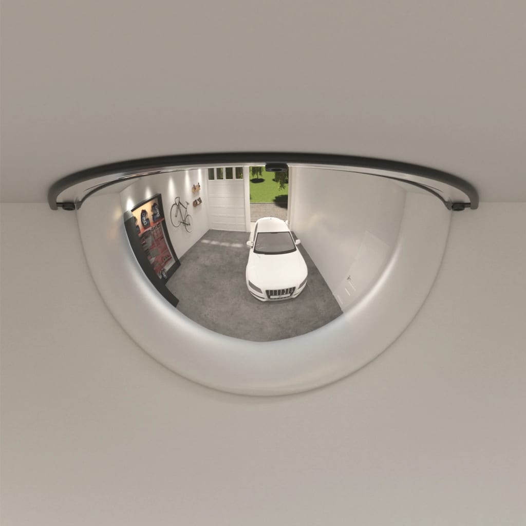 Vidaxl verkeersspiegel halve bol 2 st ø 30 cm acryl