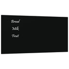 Vidaxl magneetbord voor aan de wand 40x20 cm gehard glas zwart