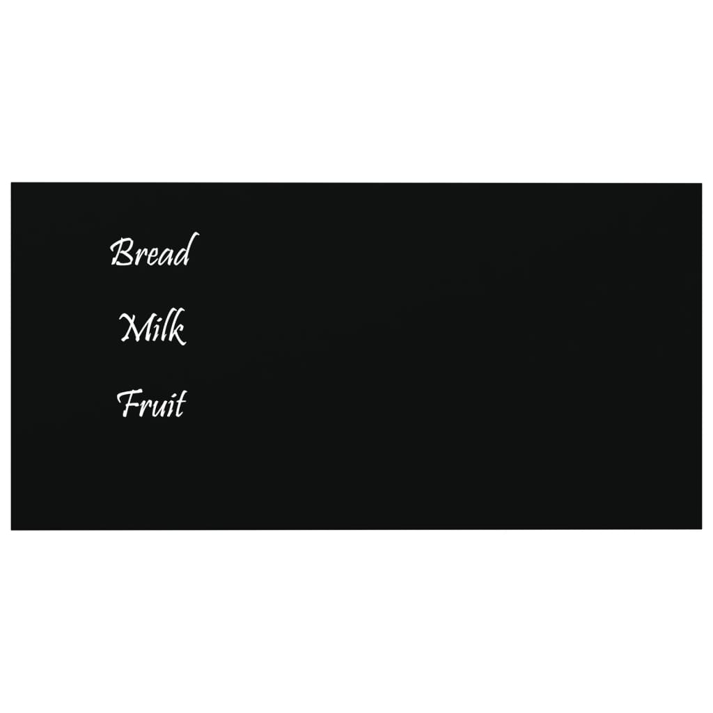 Vidaxl magneetbord voor aan de wand 40x20 cm gehard glas zwart