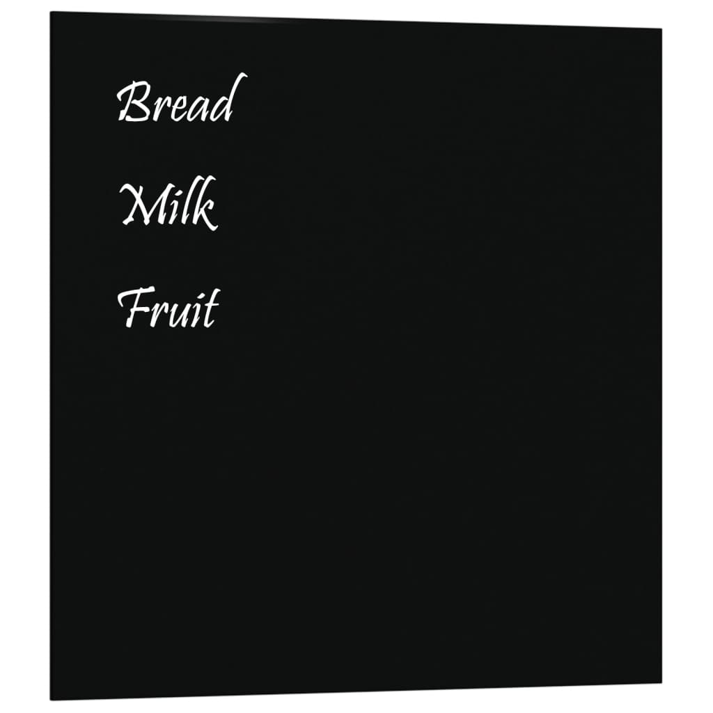 Vidaxl magneetbord wandgemonteerd 40x40 cm gehard glas zwart