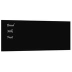 VidaXL Magneetbord voor aan de wand 100x40 cm gehard glas zwart