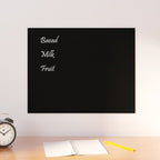 Vidaxl magneetbord voor aan de wand 50x40 cm gehard glas zwart
