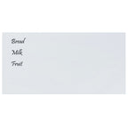 VidaXL Magneetbord voor aan de wand 100x50 cm gehard glas wit