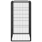 Vidaxl hondenkennel 4 panelen 50 x 100 cm gepoedercoat staal zwart