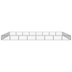 VidaXL Hondenkennel 28 panelen 100x50 cm gepoedercoat staal zwart