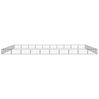 VidaXL Hondenkennel 36 panelen 100x50 cm gepoedercoat staal zwart