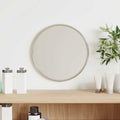 Vidaxl wandspiegel rond ø20 cm zilverkleurig