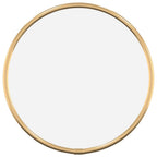 Vidaxl wandspiegel rond ø20 cm goudkleurig