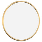 Vidaxl wandspiegel rond ø20 cm goudkleurig