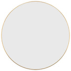 Vidaxl wandspiegel rond ø60 cm goudkleurig