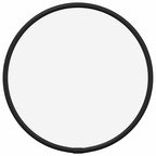 Vidaxl wandspiegel rond ø20 cm zwart