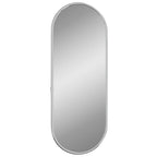 Vidaxl wandspiegel 40x15 cm ovaal zilverkleurig
