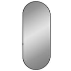 Vidaxl wandspiegel 60x25 cm ovaal zwart