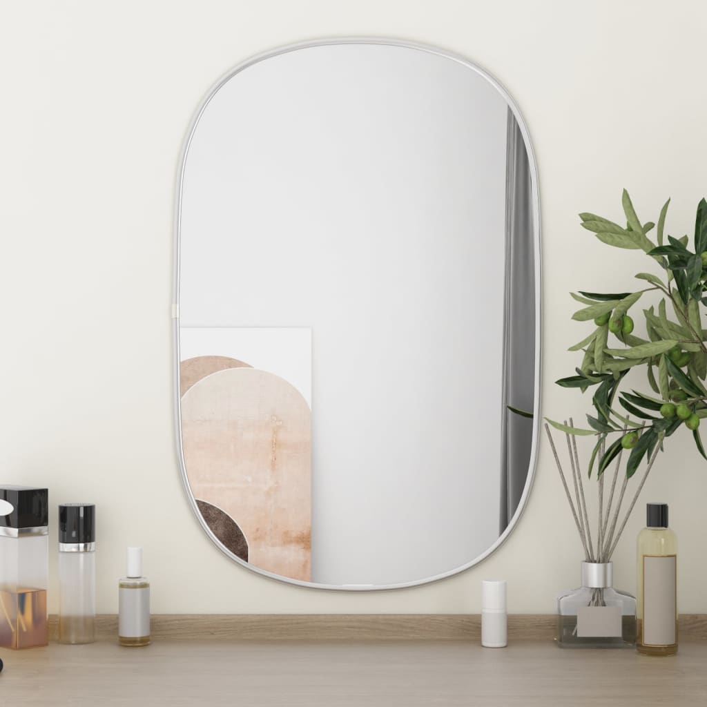 Vidaxl wandspiegel 60x40 cm zilverkleurig