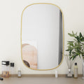 Vidaxl wandspiegel 70x45 cm goudkleurig