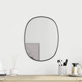 Vidaxl wandspiegel 30x25 cm zwart