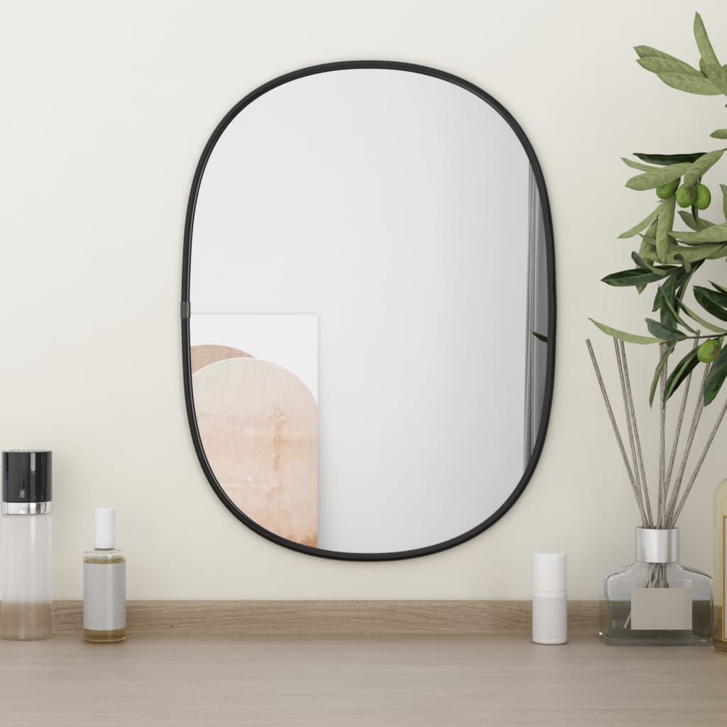 Vidaxl wandspiegel 40x30 cm zwart