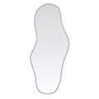 Vidaxl wandspiegel 90x40 cm zilverkleurig