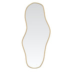 Vidaxl wandspiegel 80x35 cm goudkleurig