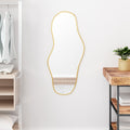 Vidaxl wandspiegel 90x40 cm goudkleurig