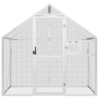 Vidaxl volière 179x100x185 m aluminium zilverkleurig