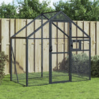 Vidaxl volière 179x100x185 m aluminium antracietkleurig