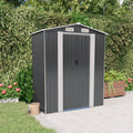VidaXL Tuinschuur 192x108x223 cm gegalvaniseerd staal antracietkleurig