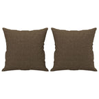 Vidaxl sierkussens 2 st 40x40 cm stof bruin