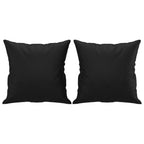 Vidaxl sierkussens 2 st 40x40 cm kunstleer zwart