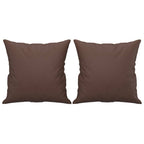 Vidaxl sierkussens 2 st 40x40 cm kunstleer bruin
