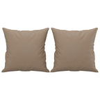 Vidaxl sierkussens 2 st 40x40 cm kunstleer cappuccino