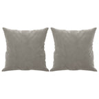 Vidaxl sierkussens 2 st 40x40 cm fluweel lichtgrijs