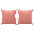 Vidaxl sierkussens 2 st 40x40 cm fluweel roze