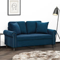 Vidaxl sierkussens 2 st 40x40 cm fluweel blauw