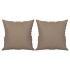 Vidaxl sierkussens 2 st 40x40 cm microvezelstof taupe