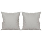 Vidaxl sierkussens 2 st 40x40 cm microvezelstof lichtgrijs