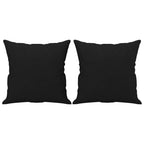 Vidaxl sierkussens 2 st 40x40 cm microvezelstof zwart