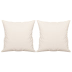 Vidaxl sierkussens 2 st 40x40 cm microvezelstof beige