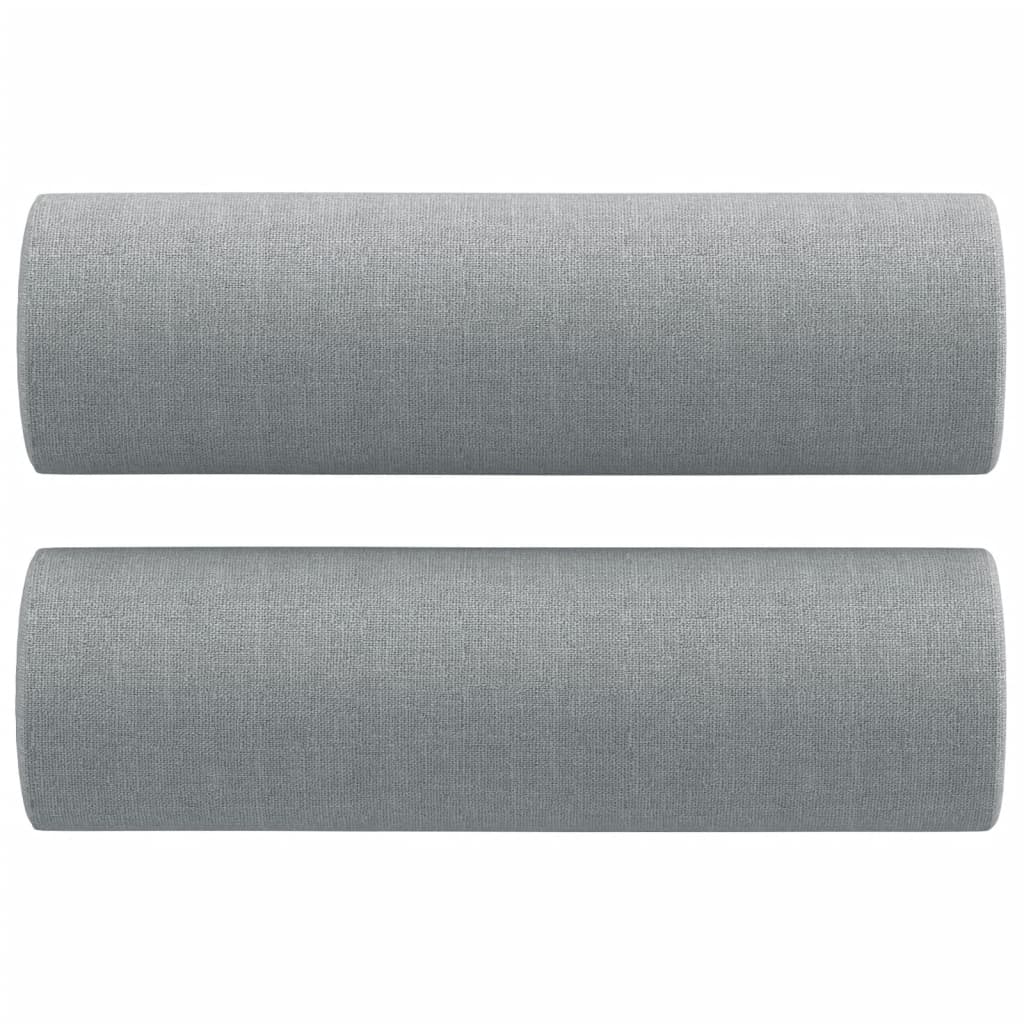 Vidaxl sierkussens 2 st 15x50 cm stof lichtgrijs