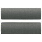 Vidaxl sierkussens 2 st 15x50 cm stof donkergrijs