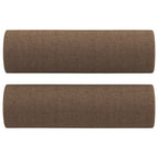 Vidaxl sierkussens 2 st 15x50 cm stof bruin