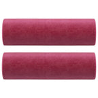 Vidaxl sierkussens 2 st 15x50 cm fluweel wijnrood