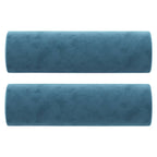 Vidaxl sierkussens 2 st 15x50 cm fluweel blauw
