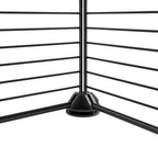 Vidaxl huisdierenkooi met deur 8 panelen 35x35x70 cm staal zwart