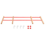 Vidaxl rugleuning voor slee multiplex rood
