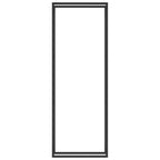 Vidaxl haardhoutrek matzwart 80x28x222 cm staal