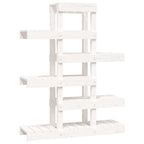Vidaxl plantenstandaard 85x25x109,5 cm massief grenenhout wit