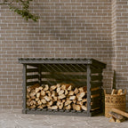 Vidaxl haardhoutrek 108x73x79 cm massief grenenhout grijs