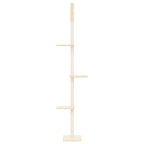 Vidaxl kattenmeubel vloer tot plafond 267,5-297,5 cm crèmekleurig